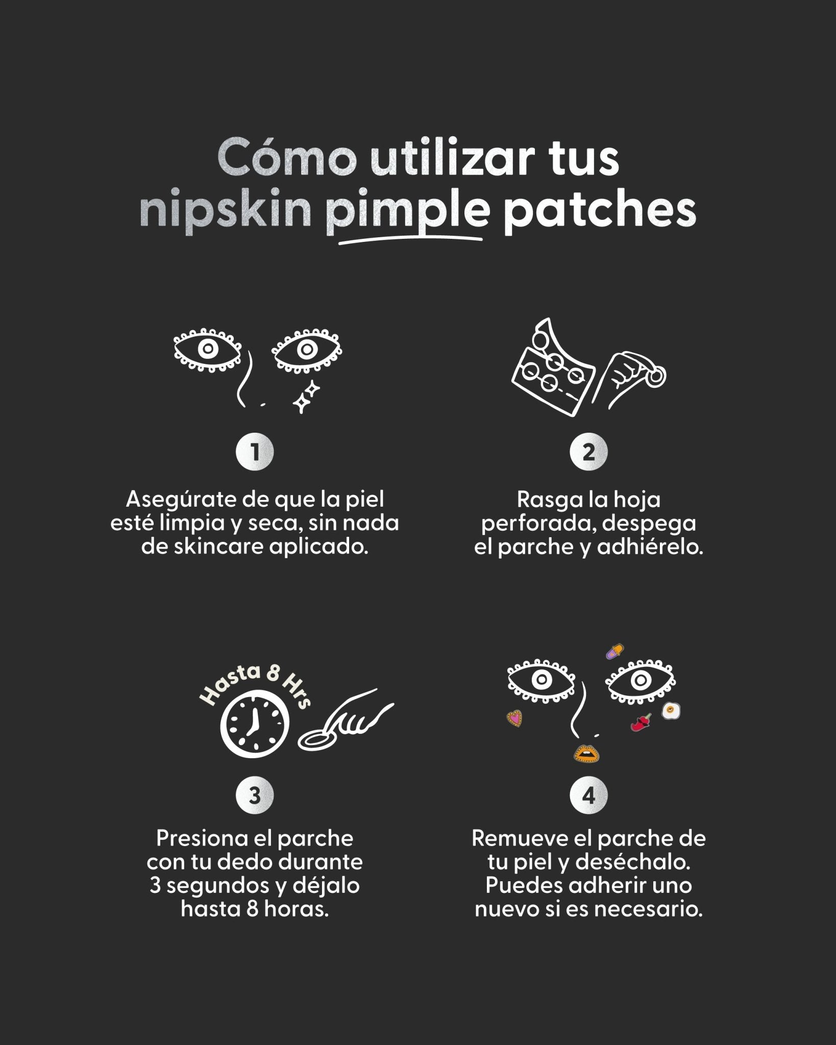 Parches para Granitos Eye - Conic – Daniela Salcedo x Nipskin® - Nipskin ES