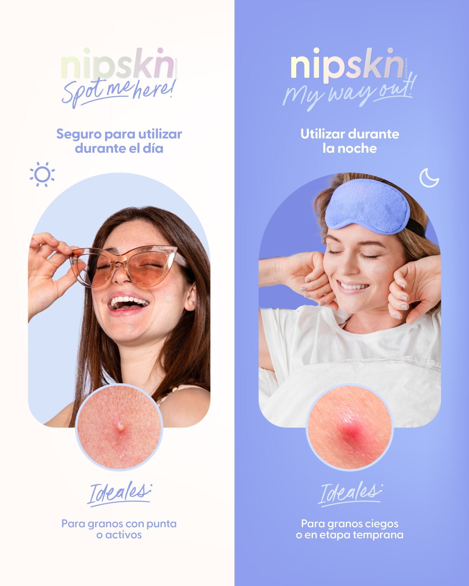 Parches para Granos, Pimple Patches - Nipskin® - Nipskin
