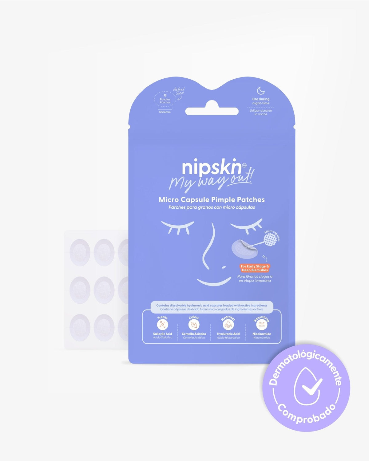 Parches para Granos, uso de noche - Nipskin® - Nipskin