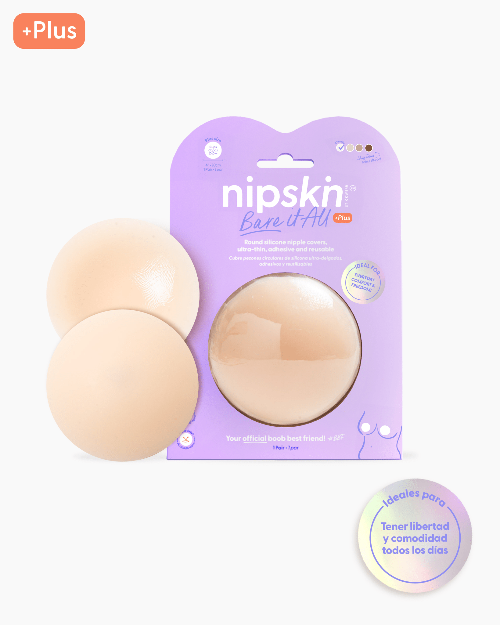 Pezoneras de Silicona Reutilizable, Bare It All - Nipskin® - Nipskin ES