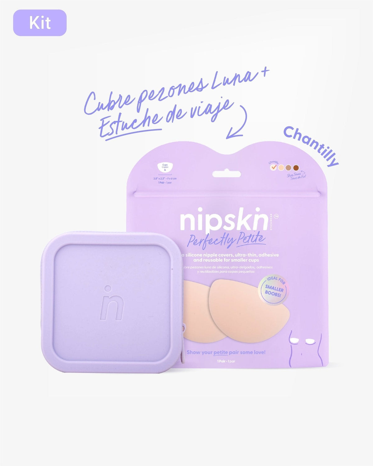 Pezoneras de Silicona Senos Pequeños y Estuche - Nipskin® - Nipskin