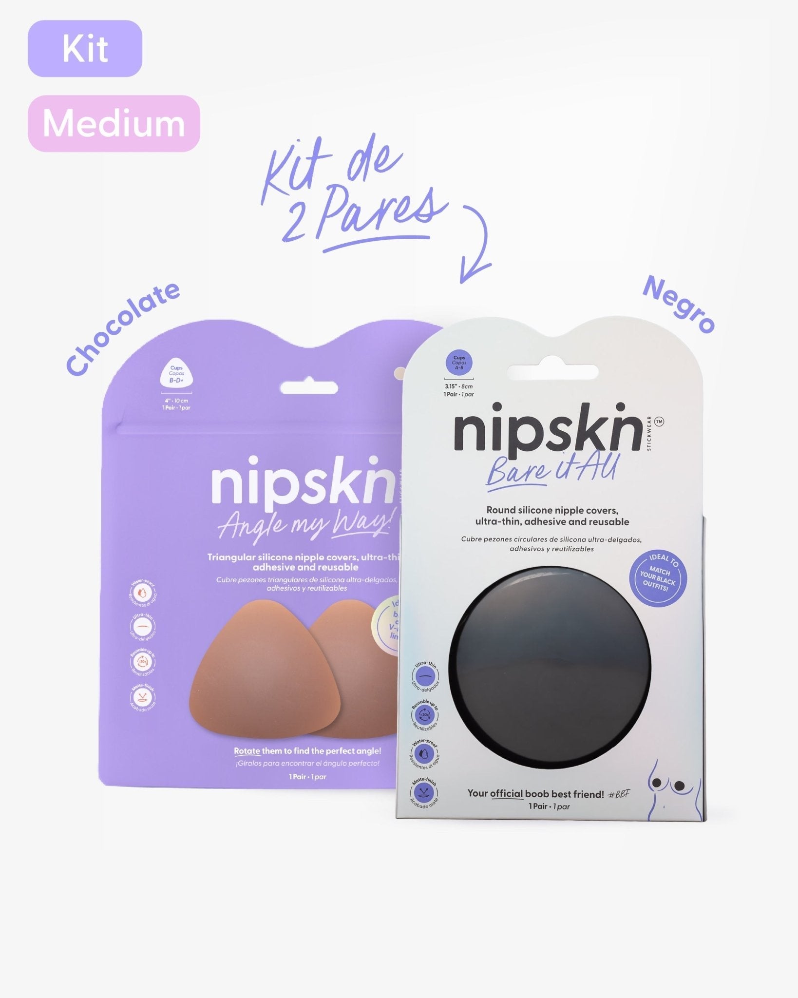 Pezoneras de Silicona x2 - Nipskin® - Nipskin