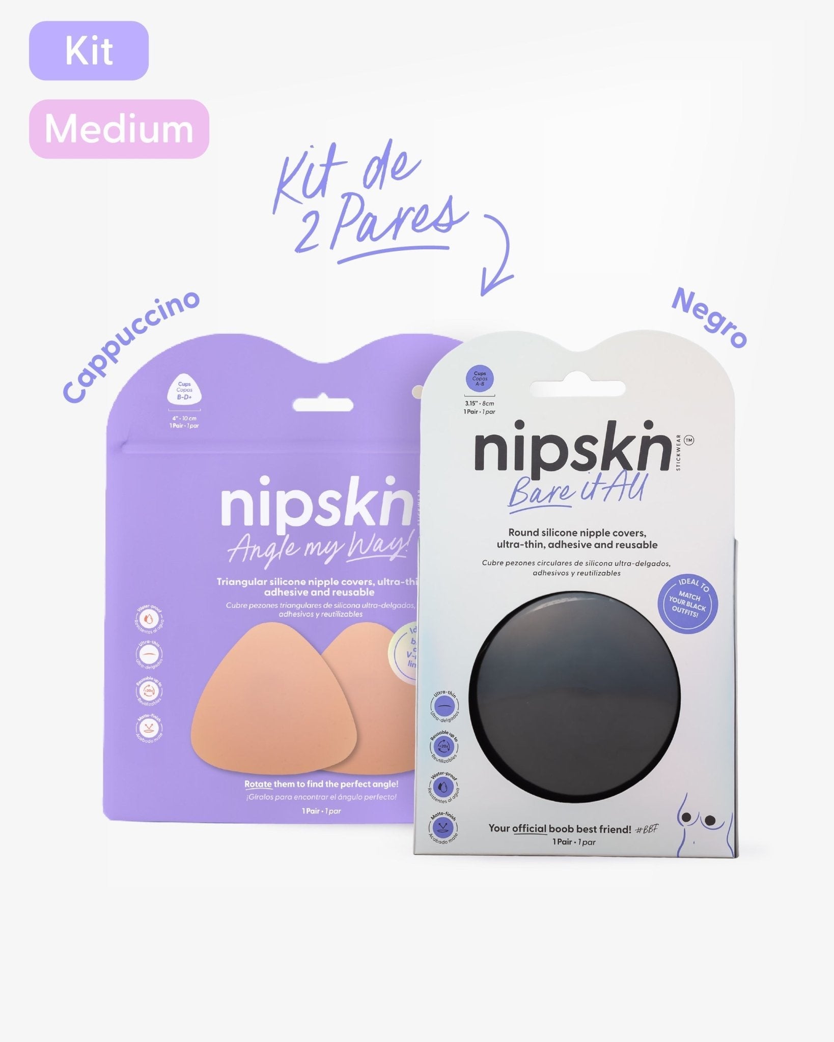 Pezoneras de Silicona x2 - Nipskin® - Nipskin
