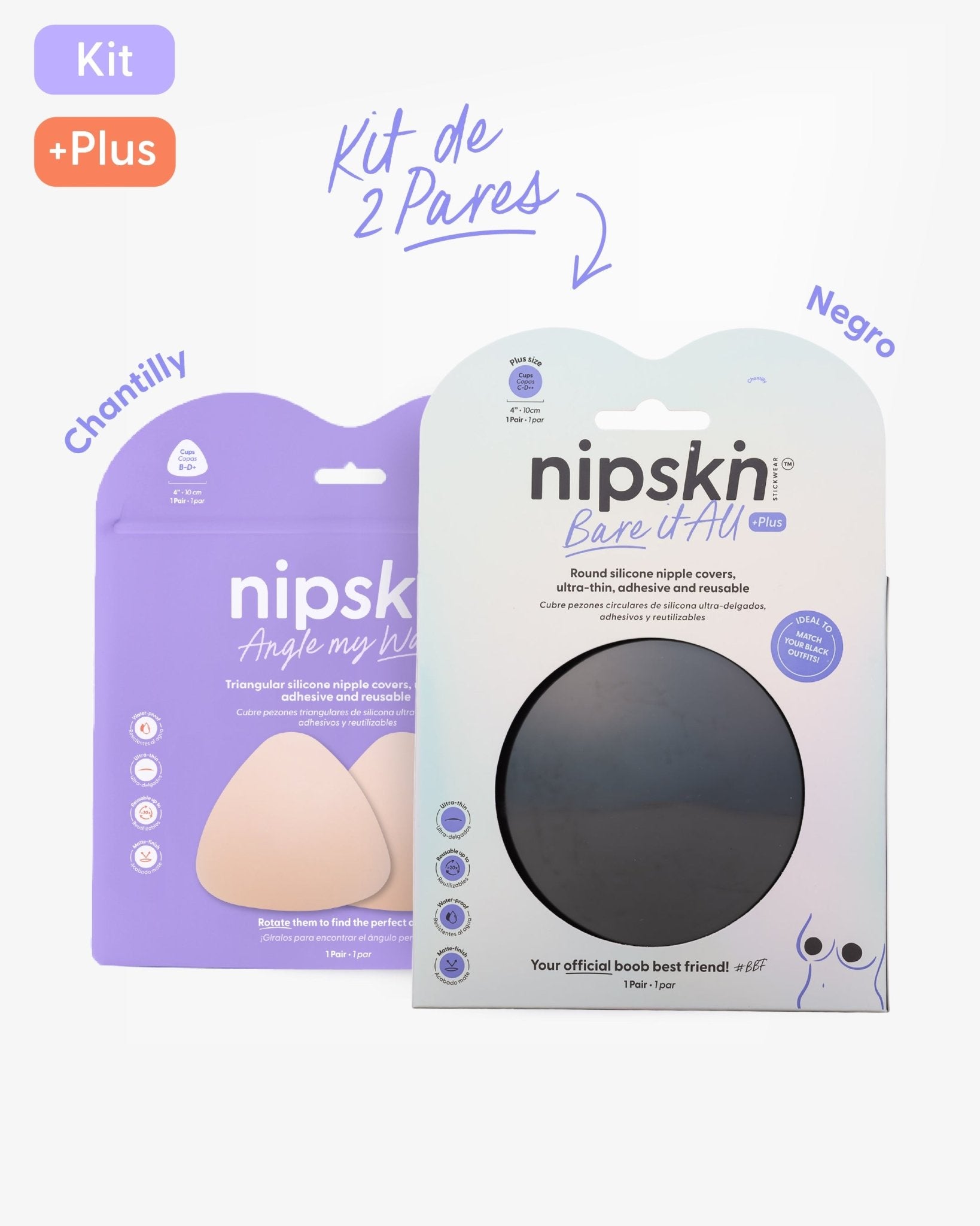 Pezoneras de Silicona x2 - Nipskin® - Nipskin