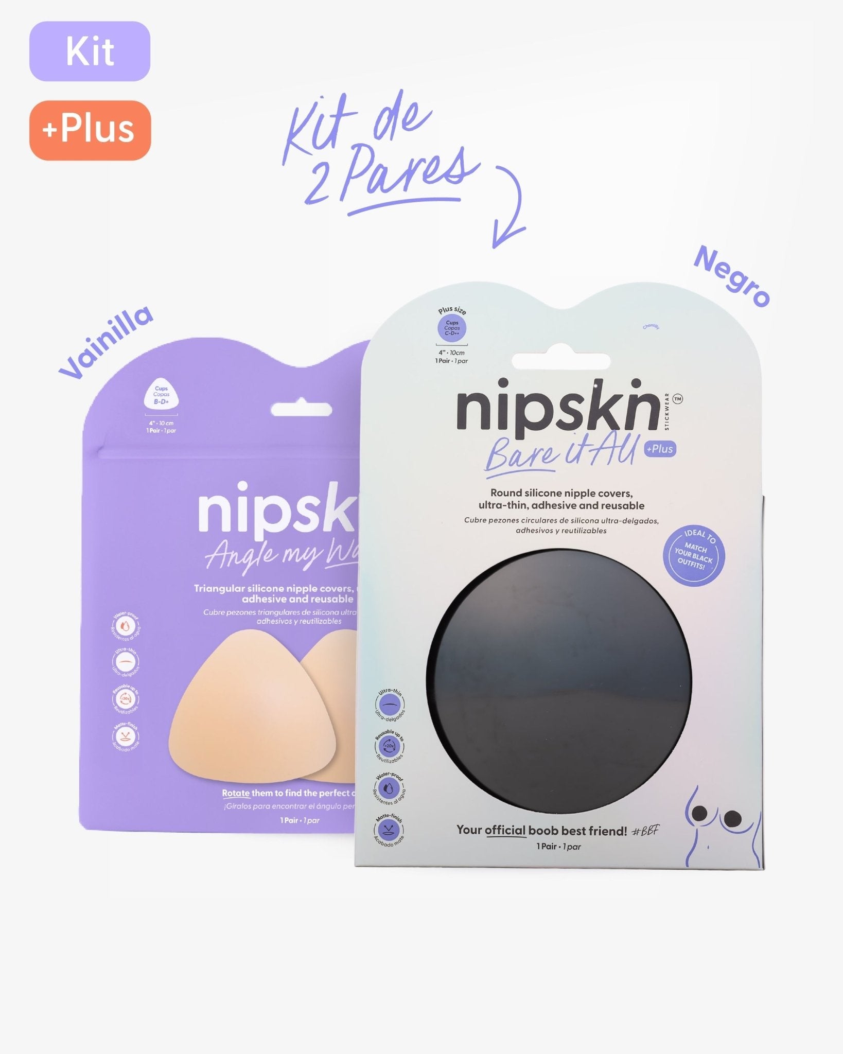 Pezoneras de Silicona x2 - Nipskin® - Nipskin
