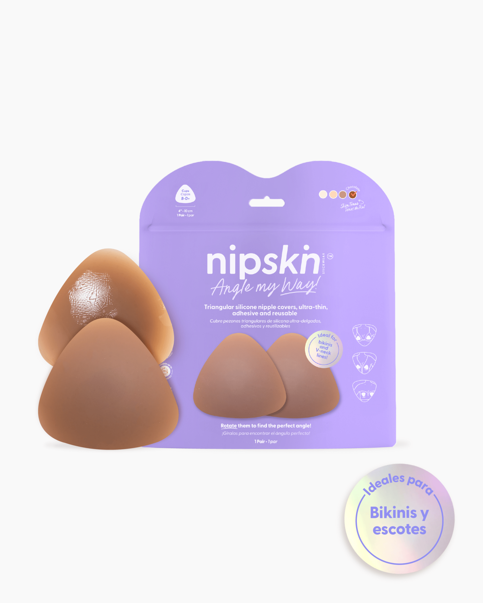 Pezoneras Triangulares de Silicona, Angle My Way - Nipskin® - Nipskin ES