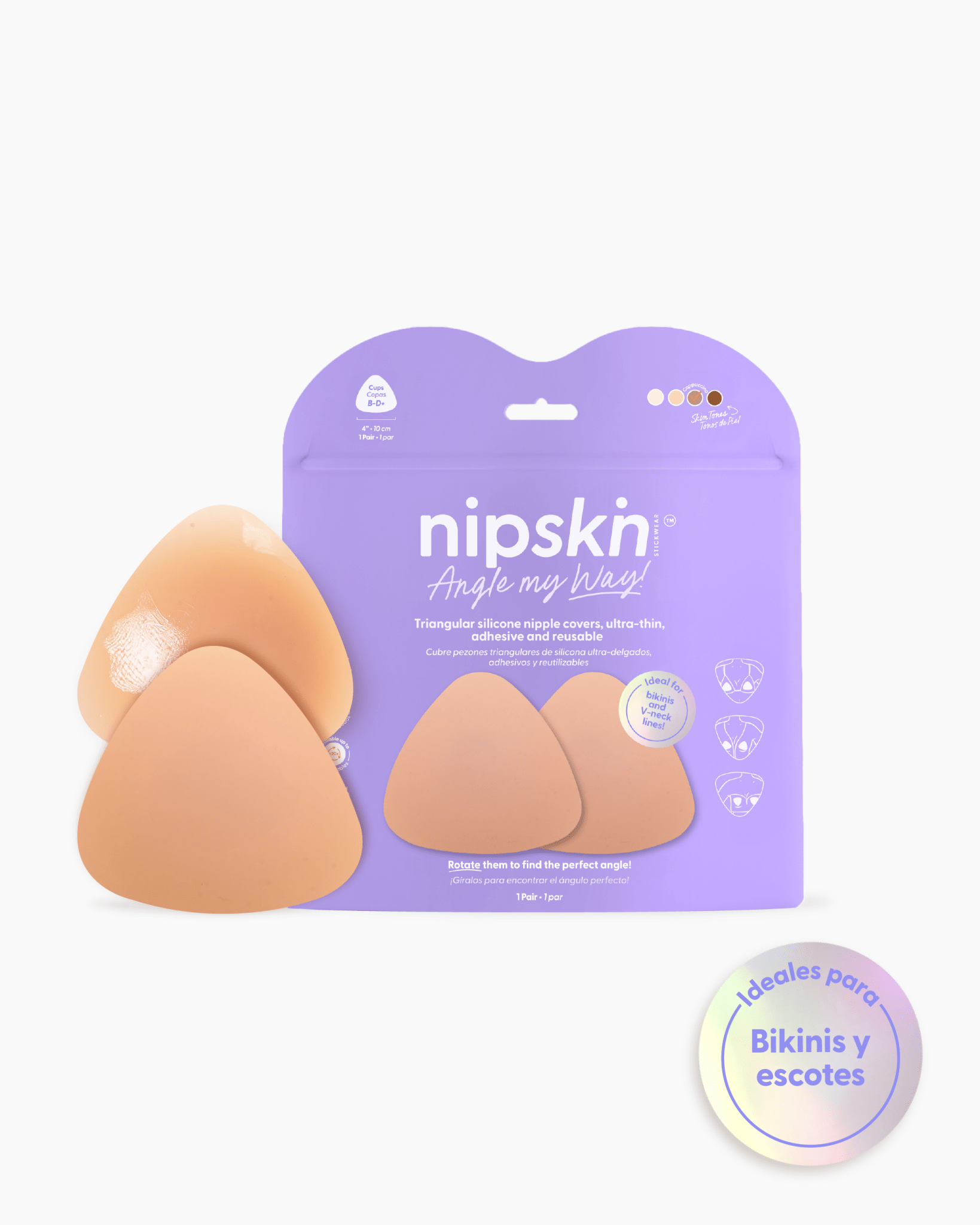 Pezoneras Triangulares de Silicona, Angle My Way - Nipskin® - Nipskin ES